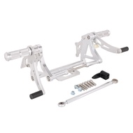 [MTKO] อลูมิเนียม CNC รถจักรยานยนต์ที่วางเท้าแบบปรับได้ที่พักเท้าที่รองเท้าชุดด้านหลังสำหรับ HONDA M
