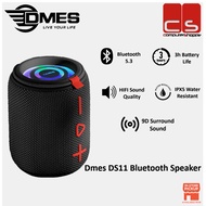 DMES DS11 Bluetooth Speaker 10W TWS Wireless Sound RGB Light 57mm Driver 3H Battery Music Sync Mode 