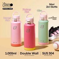 Stein Tumbler Maxi Bottle 2in1 1 LT Olive Dreamy Pink/ Fantasy Pink/ 1000ml - 1 Liter Two-Function D