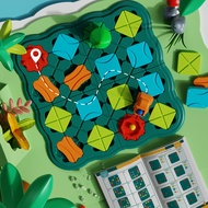 幻模嘉儿童早教益智玩具筑路闯关迷宫桌游轨道车逻辑思维训练亲自互动游戏男孩女孩宝宝3-6岁小孩圣诞节礼物