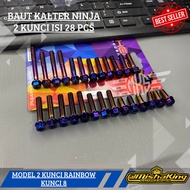 MESIN Probolt bolt set engine tank magnet tank right crankcase ninja r rr ss zxKiri KR 150 2 stainle