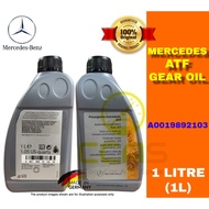 100% ORI MERCEDES ATF AUTO OIL 0019892103 722.4 722.5 722.6 1L MADE IN GERMANY TRANSMISSION FLUID A 