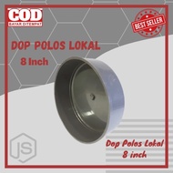 Dop Pipa PVC Polos Lokal Cap Tutup Pralon Paralon 8 inch