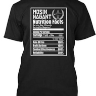 Mosin Nagant Nutrition Information For 5 Pieces T-Shirt Made In America Size S To 5XL