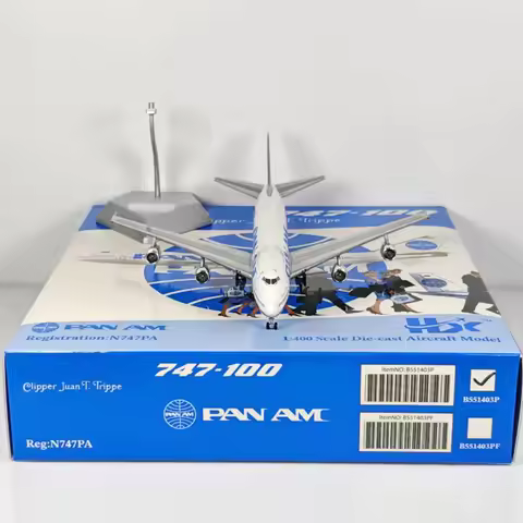Diecast 1:400 Scale Alloy Pan American B747-100 N747PA Airplane Model Classic Finished Static Collec