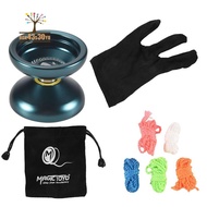 N12   Yoyo Unresponsive Professional Yoyo Aluminum Alloy Long Time  Yoyo with Yoyo Strings,Blue