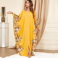 Ramadan Bat Sleeve Abaya Plus size Kaftan Women Wear Plain abaya Muslim Kaftan dress Muslimah fashion Baju Dubai Jubah Kaftan