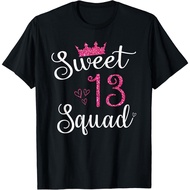 Sweet 13 Squad 13Th Birthday Gift T-Shirt