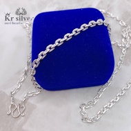 Kr silver สร้อยคอเงินแท้ ลายคตกิต (ขนาด 4 มิล)