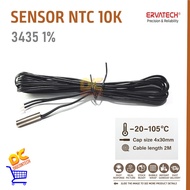 NTC Sensor Probe Temperature Thermistor 3435 1% 3 Mtr cap 4*30mm Black -20 to 105 °C C C C