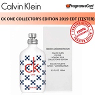 Calvin Klein cK One Collector's Edition 2019 EDT for Unisex Men Women (100ml Tester) Eau de Toilette 1 White [Brand New 100% Authentic Perfume/Fragrance]
