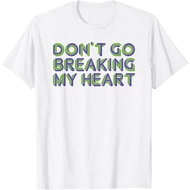 Elton John Don't Go Breaking My Heart Adult T-Shirt Fashion Men's T-Shirt Tops Latest Trendy Short S