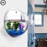 CC 10cm/15cm Mini Acrylic Wall Mount Hanging Decorate Fish Bowl Fish Tank Aquarium Tank Beta Goldfis