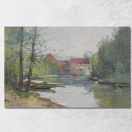 Old Dennemont Mill Eugène Galien-Laloue egl73 Canvas Print