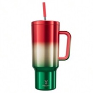 40oz/1.2L Handled Vacuum Insulated Water Bottle, Stainless Steel Thermos Travel Mug, Leak-Proof Lid 