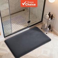 Square Flannel Non-Slip Bathroom Mat 1PC — Extra-Thick, Absorbent Toilet Floor Mat & Entryway Rug Ti