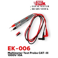 10A 1000V CAT-III Probe Test Leads for Multimeter Meter - EK-006