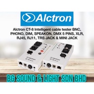 Alctron CT-8 Intelligent cable tester BNC, PHONO, DIM, SPEAKON, DMX 5 PINS, XLR, RJ45, RJ11, TRS JAC