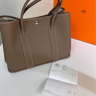 全新閒置Hermès Garden Party 36大象灰