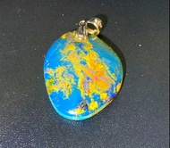 多明尼加 天空藍珀 藍琥珀 吊墜 s925 純銀