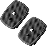 2 Pack QR Plate（43x43mm） Quick Release Plate Replacement for Velbon tripods CX-460 CX-460mini CX-444