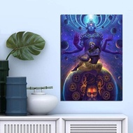 Piece Shiva God Hd ผ้าใบลายพิมพ์ศิลปะบนผนังโปสเตอร์และโปสเตอร์ติดฝาผนังภาพวาดงานศิลปะ Hiasan Kamar ผ