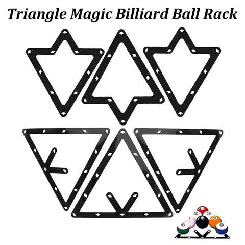 Billiards Magic Ball Rack 8 Ball Triangle and 9 Balls Round Magic Rack Holder Sheet Billiards Table