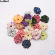 CACTUOE 50PCS Artificial Daisy Flower Head 4.5CM Wedding Favor Headdress Material Home Decor