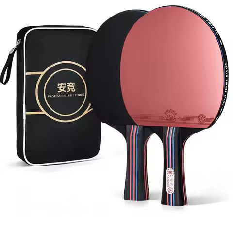 10 Star Dunson Table Tennis Racket 2P Professional Ping Pong Racket Set Rubber Hight Quality Blade B