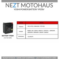 YOSHIPOWER BATTERY YPZ8V YTZ8V R25 XMAX MT25 REBEL CB500 CRF