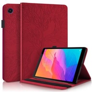 全城熱賣 - 適用於華為 Matepad SE 10.4 2022 生命樹系列 左右開平板皮套（紅色）