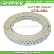100pcs 0805 50V SMD Thick Film Chip Multilayer Ceramic Capacitor 0.5pF-47uF 10NF 100NF 1UF 2.2UF 4.7
