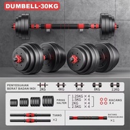 Barbell Set 30 KG Dumbbell Weight Lifting Fitness Equipment GYM Exercise 30KG Eco-Friendly Barbell S