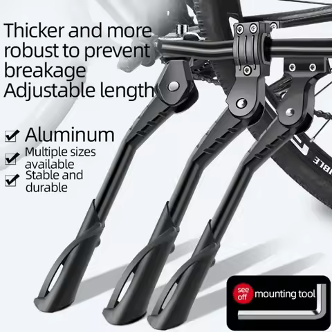 24Inch 26Inch 29Inch Bicycle Kickstand Adjustable Bicycle Parts Aluminum Alloy Kickstand Bicycle Par