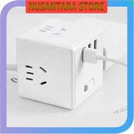 NUSANTARA STORE - Mijia Rubik Power Socket Plug 3USB 2.4A Wired Vers - MJCXB3-02QM