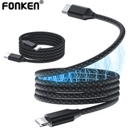 Fonken Magnetic Storage Cable 240W Type C To Type C Fast Charging Cable 27W Type C to 8Pin Cable