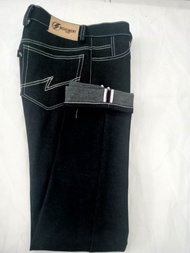 CELANA SELVEDGE HITAM PRIA SECOND  DENIM HITAM INDIGO PANJANG DENIM PRIA DEWASA READ LEAN 15OZ MURAH