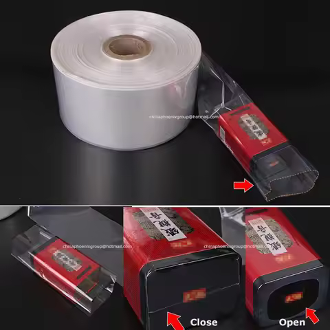 Pof Transparent Heat Shrinkable Plastic Wrap Packaging, Heat Shrink Plastic Wrap Film Bag Organizer,
