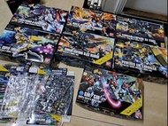 origin msd hg  gundam Gm gm 220 
lightinig black warrior 200
Z gundam 260
Power gm 300
Leopard da vi