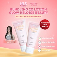 Bundling 2x Lotion Glow by heloise beauty (whitening lotion scar/ back acne/) BPOM