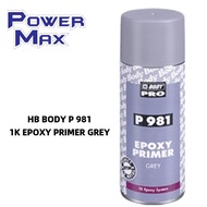 HB BODY P 981 1K EPOXY PRIMER GREY AEROSOL SPRAY TIN