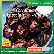 ‼️HOMEMADE‼️CHOCO CORNFLAKES ALMOND CORNFLAKES BADAM BERSALUT COKLAT by Mira Bites Cookies🇲🇾Biskut r