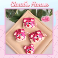 Cover Airpod Case Lotso Strawberry Bear Wavy Edge Embossed Icon Airpod 1/2/3/Pro/Pro2