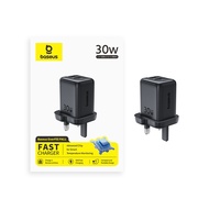 Baseus EnerFill FN11 Fast Charger 2U+C 30W UK GaN Tech Compact Travel Smaller Size Charger