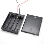 ENGLAB★ 4 Slots AAA Battery Holder, AAA Plastic Case with Switch and Cover