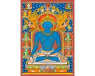 藥師佛唐卡 療癒與慈悲的光輝