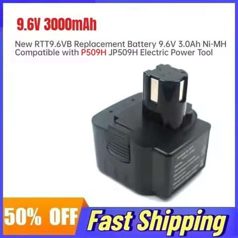 9.6V 3000mAh Rechargeable Battery for RTT9.6VB 3.0Ah P509H Rb655 RB655a RB650 RB650a Electric Drill