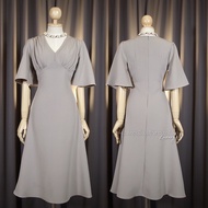 [พร้อมส่ง] [LUXURY707] FN8107-1 : เดรสเกาหลีมินิมอล เรียบหรู