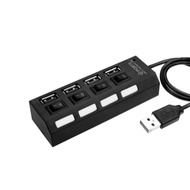 USB HUB 4 Port with ON/OFF USB HUB Additional For Pc Laptop