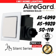 AireGard AS 6090 9020 SQ110 8" 10" inch Ceiling Exhaust Fan Silent Quiet Kipas Exzos Siling 抽风机